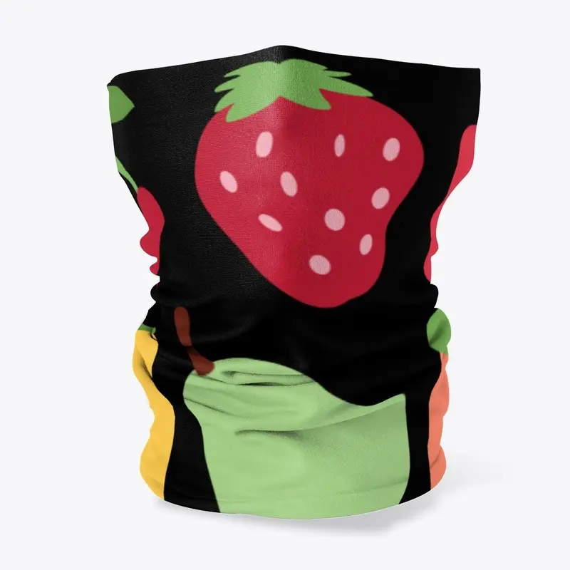 Mixed Fruit Neck Gaiter face covering