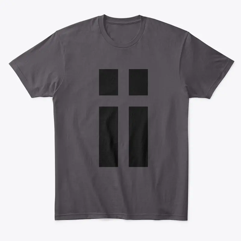 Negative space cross tribute 